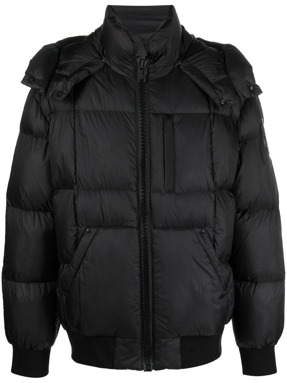 【SALE/即発 MOOSE KNUCKLES size:S】ロゴ ライダースジャケット Moose Knuckles bomber jacket Men Small New S size navy black