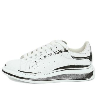 Alexander McQueen Oversized Sneaker White Black Print 662642WIA4Q9000