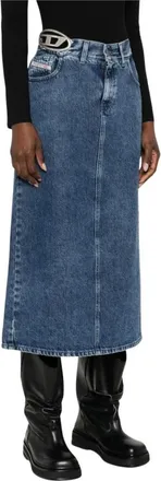Diesel Dames, Rokken, Blauw, Maat: W27 Denim