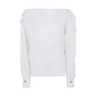 Lanvin Top - female - Lanvin - Blouses - White - XS - Blouses & Shirts