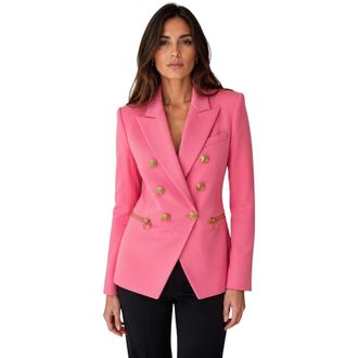 Balmain Blazer Doppiopetto - - Jackets - Donna - Rosa - M