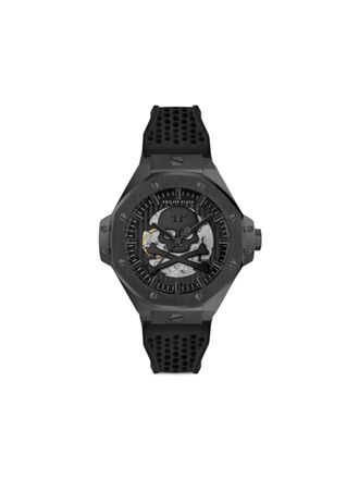 Philipp Plein $Keleton Royal 46mm - men - stainless steel - OS - Black
