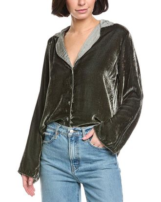 Velvet Brenna Velvet Silk-Blend Shirt