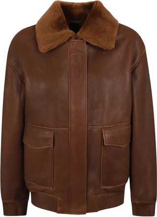 Arma Riley Merino Lacon Vintage - Dames - Bomber jackets - Bruin - 2XS - Wol - Jassen