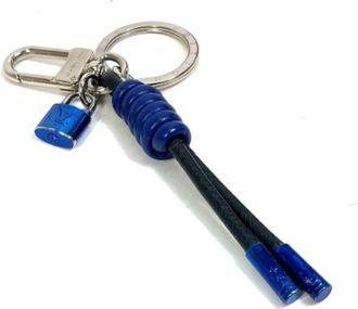 Louis Vuitton Pre-owned Leather key-holders - Dames - Vintage Accessoires - Blauw - ONE Size - Leer - Vintage