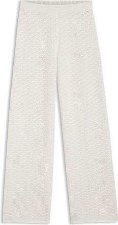 BOSS Cotton pants with micro-lace structure