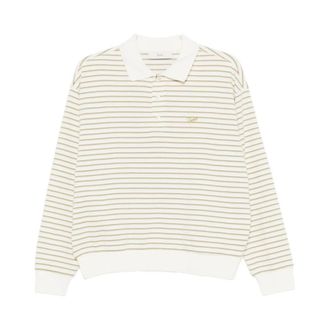 Dunst Gestreept katoenen poloshirt - Dames - Polos - Groen - S - Katoen - Tops