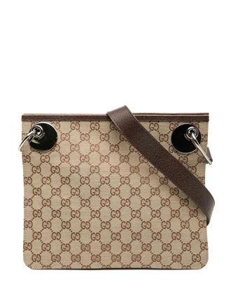 Gucci 2000-2015 GG Canvas Eclipse crossbody bag - Brown
