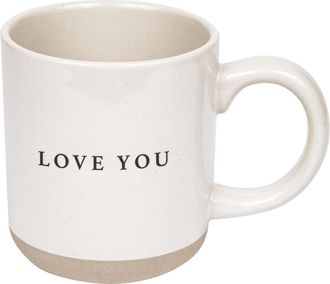 Sweet Water Decor Stoneware Quote Coffee Mug in Love You at Nordstrom