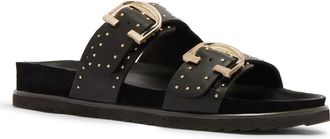 FRANKiE4 Deon Buckle Sandal in Black Stud at Nordstrom, Size 9.5