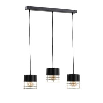 Netlighting Royal Bar Pendant Ceiling Light Black 60cm 3x E27