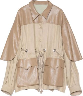 Muller Of Yoshiokubo Top con inserti in lino - Toni neutri