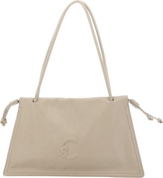 Coccinelle Leather shoulder bag Dulse Shoulderbag Sandshell beige