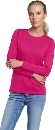 Lands End Relaxed Supima Cotton Long Sleeve Crew Neck T-Shirt in Light Rose Pink at Nordstrom, Size X-Small