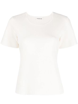 P.A.R.O.S.H. crew-neck knitted top - White
