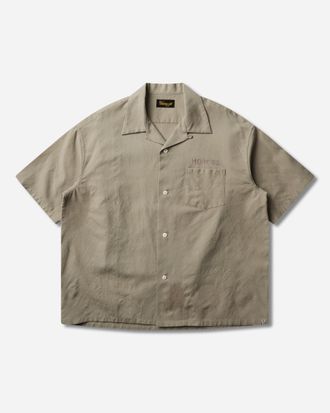 Visvim Men s Crosby Shortsleeve Shirt Beige