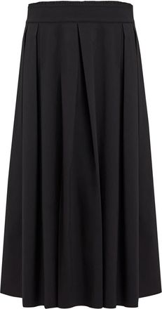 Exquise Jakayla Chic Pleated Midi Skirt in Black at Nordstrom, Size X-Small