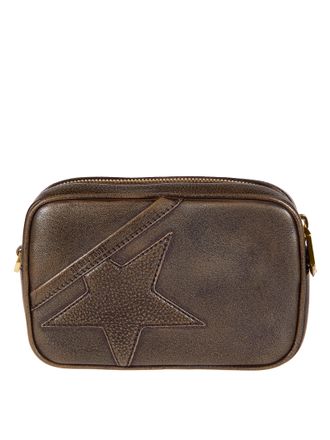 Golden Goose Mini Star Bag Treated Leather Clutch