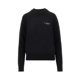 Givenchy Kasjmier en wollen trui met borduursel - Heren - Truien - Zwart - Maat: M Wol