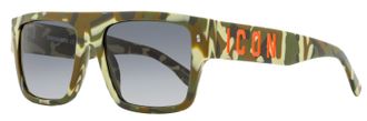 Dsquared2 Mens Icon Rectangular Sunglasses Icon 0003/S 6DB9O Camo 56mm