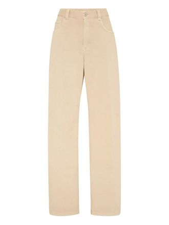 Brunello Cucinelli five-pocket jeans - women - Cotton/Elastane/Cotton - 42 - Neutrals