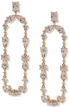 Nadri Everleigh Frontal Hoop Earrings in Gold at Nordstrom