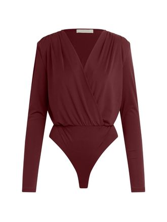 Favorite Daughter Womens Slinky Date Blouse In Vino