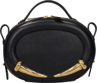 Roberto Cavalli Black Leather Womens Handbag