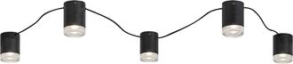 Rabalux Plafoniera Moderna Nera In Metallo 5xg9 Rabalux Looplab