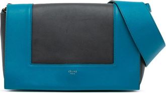 Celine Pre-owned Shoulder Bags, female, Black, Size: ONE SIZE Pre-owned Ava Bag Teal Black Leather