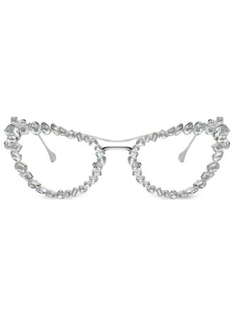 Swarovski Occhiali con cristalli - Argento