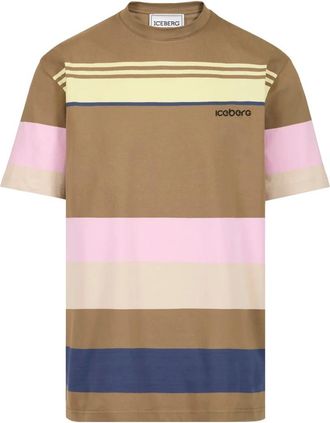 Iceberg Relaxed Fit T-Shirt - Heren - T-shirts - Veelkleurig - L - Katoen - Tops