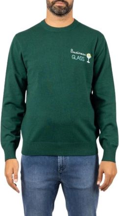 Saint Barth Heron Light Crewneck - Heren - Ronde hals truien - Groen - XL - Truien & Vesten