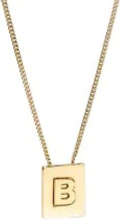 Celine Necklaces, female, Yellow, Size: ONE SIZE Alphabet B Necklace