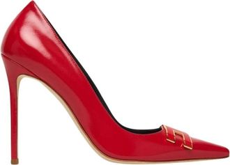 Elisabetta Franchi Pumps - Dames - Pumps - Rood - 37 1/2 EU - Leer - Schoenen