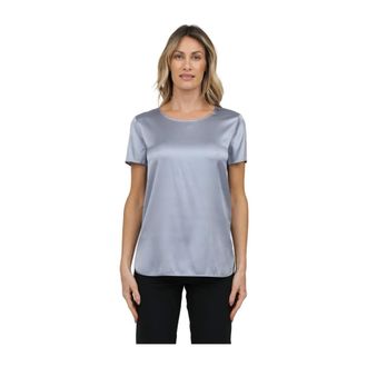 Max Mara Dames, Tops, Blauw, Maat: XS Zijde