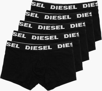 Diesel 5 Pack Stretch Cotton Boxers with Logoed Band size Xxl