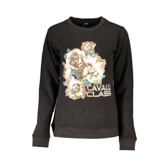 Cavalli Sweatshirt - Dames - Sweatshirts - Zwart - XS - Katoen - Hoodies & sweatvesten