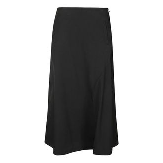 Yohji Yamamoto Dames, Rokken, Zwart, Maat: M Wol