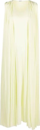 Jil Sander draped maxi dress - women - Viscose - 34 - Green