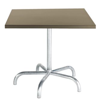 Schubiger M&ouml;bel Metalltisch S&auml;ntis Quadratisch