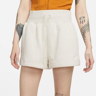 Nike Womens Fleece HR Shorts - Brown/Sail Size S