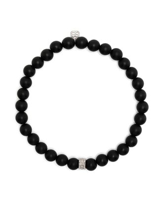 Sydney Evan Bracciale in oro bianco 14kt con onice - ONYX