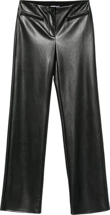 Patrizia Pepe Pantaloni svasati cerati - Nero