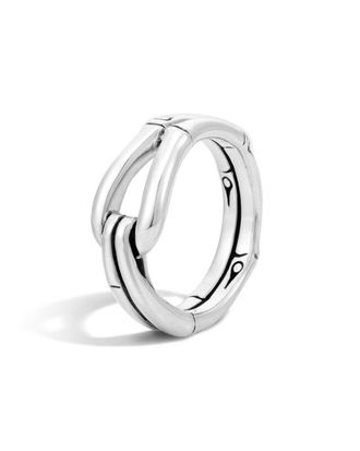 John Hardy Silver Bamboo Ring