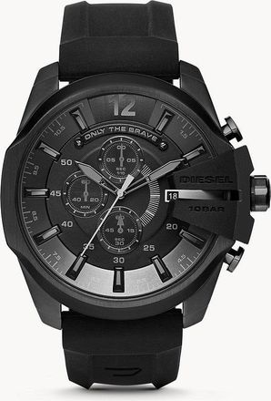Diesel Mens Diesel Chief Chronograph, Black-Tone Stainless Steel Watch