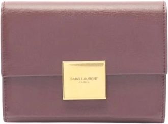 Saint Laurent Card Case Pre-owned - - Pre-owned - Donna - Rosso - ONE SIZE