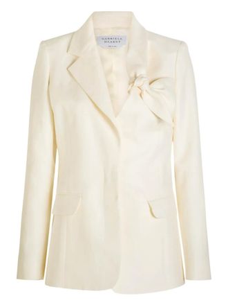 Gabriela Hearst Oslo linen blazer - women - Linen/Flax/Cupro - 38 - Neutrals