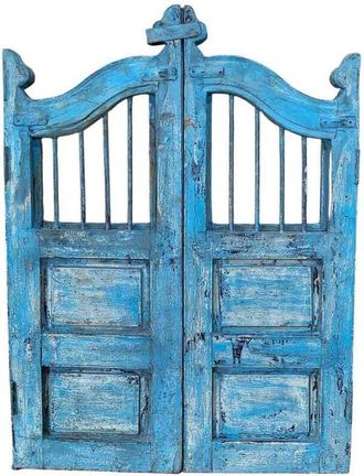 Wanderlust Deco Puerta De Madera Acabado Artesanal 80x3x103h Cm