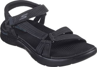 Skechers GO WALK FLEX SANDAL-SUBLIME-X, Sommerschuh, Sandalette, Klettschuh, mit Goga Mat Footbed